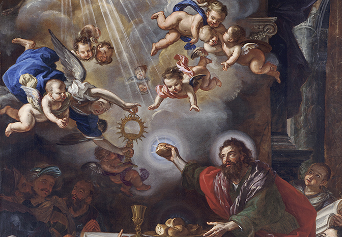 St. Paul at the Holy Communion by Caravoglia