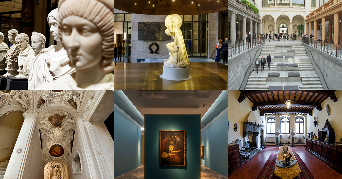 Quattro sedi delle Gallerie d'Italia