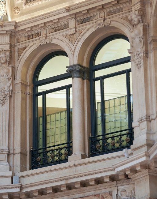 Dettaglio interni palazzo Beltrami, Finestre