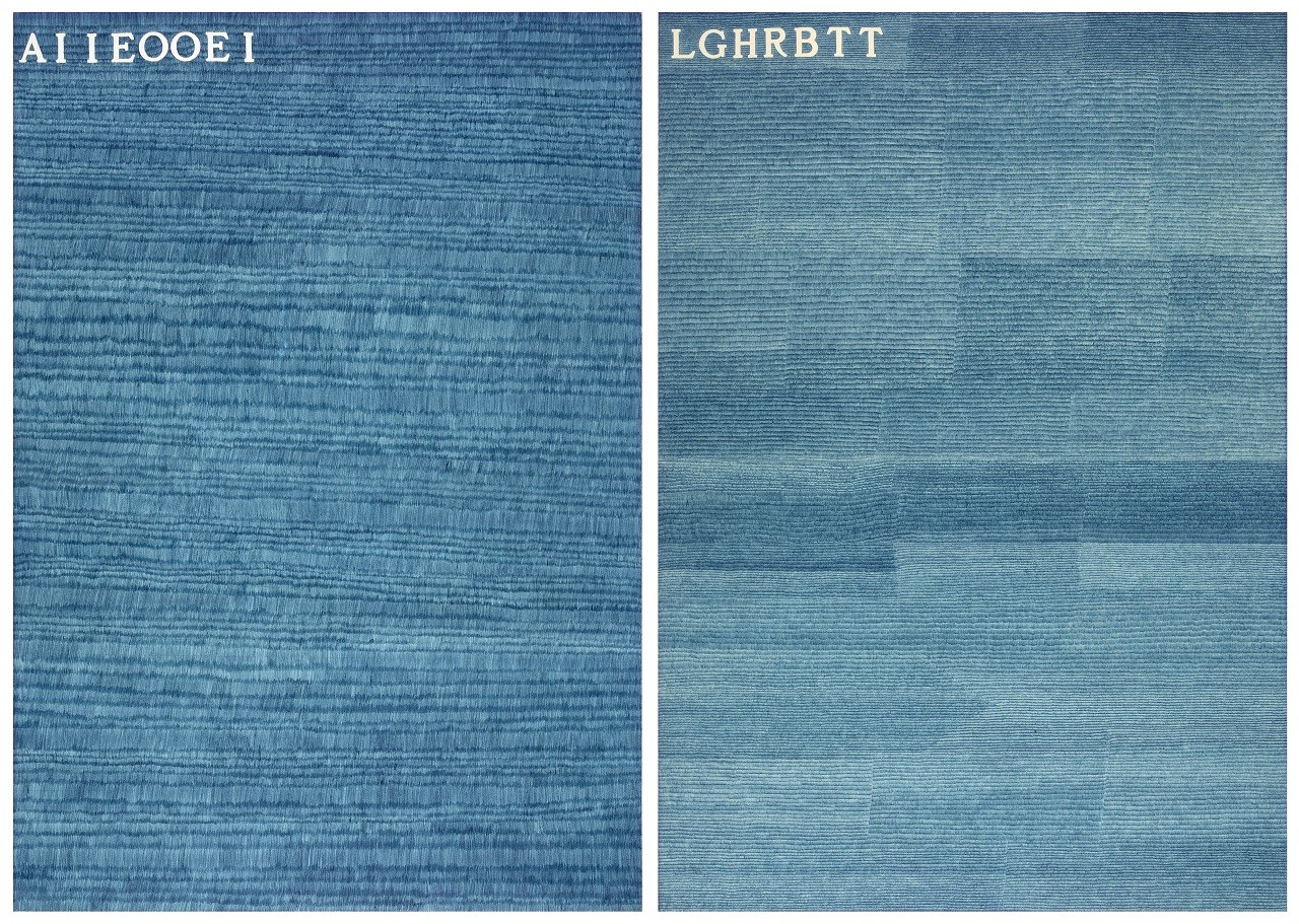 Alighiero Boetti (Torino 1940 - Roma 1994) AIIEOOEI LGHRBTT, 1975 penna a sfera blu su carta intelata, 100 x 70 cm Collezione Intesa Sanpaolo