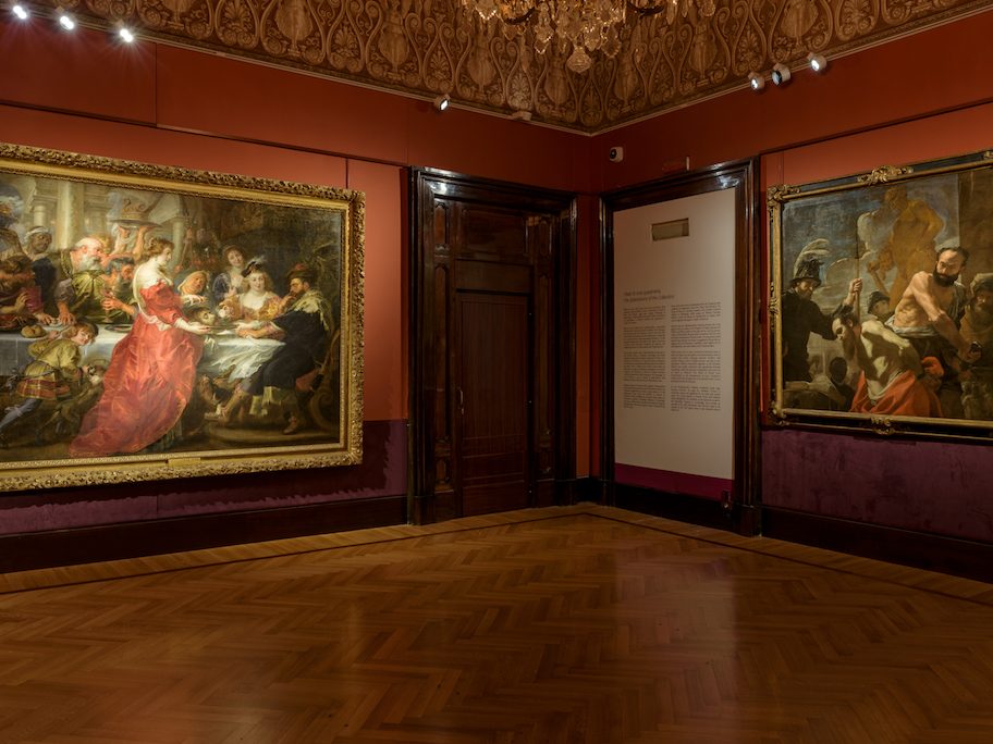 Allestimento mostra Rubens, Van Dyck, Ribera. La collezione di un principe