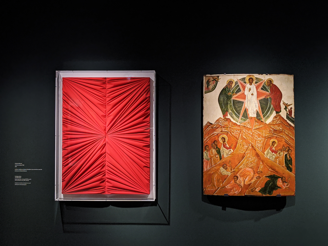 Allestimento mostra Umberto Mariani. Frammenti da Bisanzio. Atto terzo