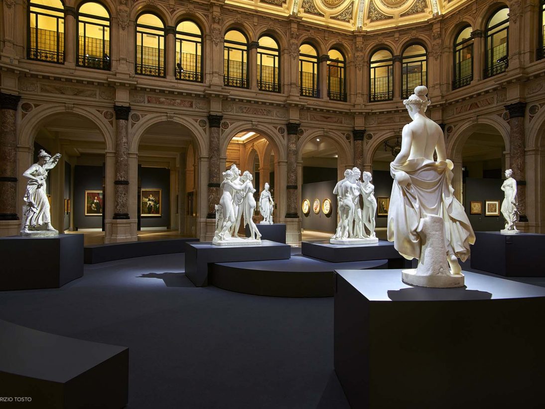 Allestimento mostra Canova | Thorvaldsen. La nascita della scultura moderna