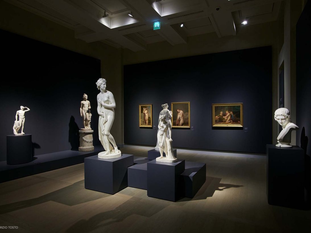 Allestimento mostra Canova | Thorvaldsen. La nascita della scultura moderna