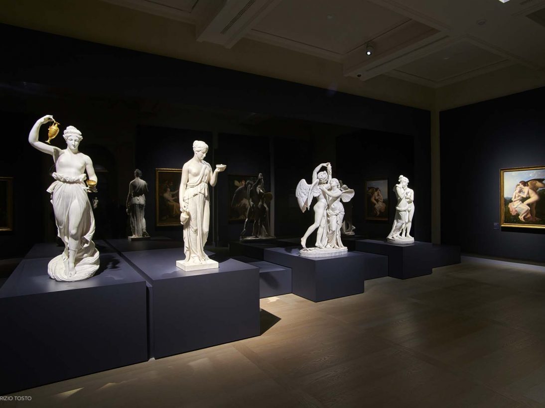 Allestimento mostra Canova | Thorvaldsen. La nascita della scultura moderna