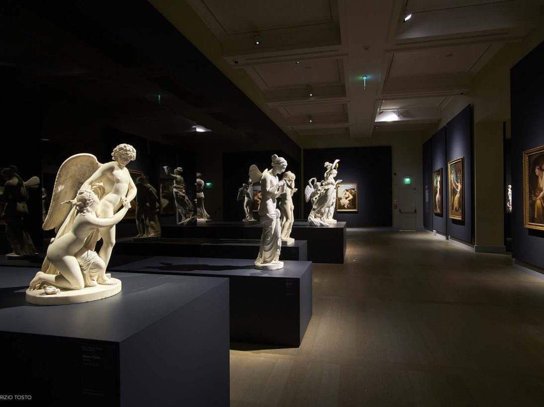 Allestimento mostra Canova | Thorvaldsen. La nascita della scultura moderna