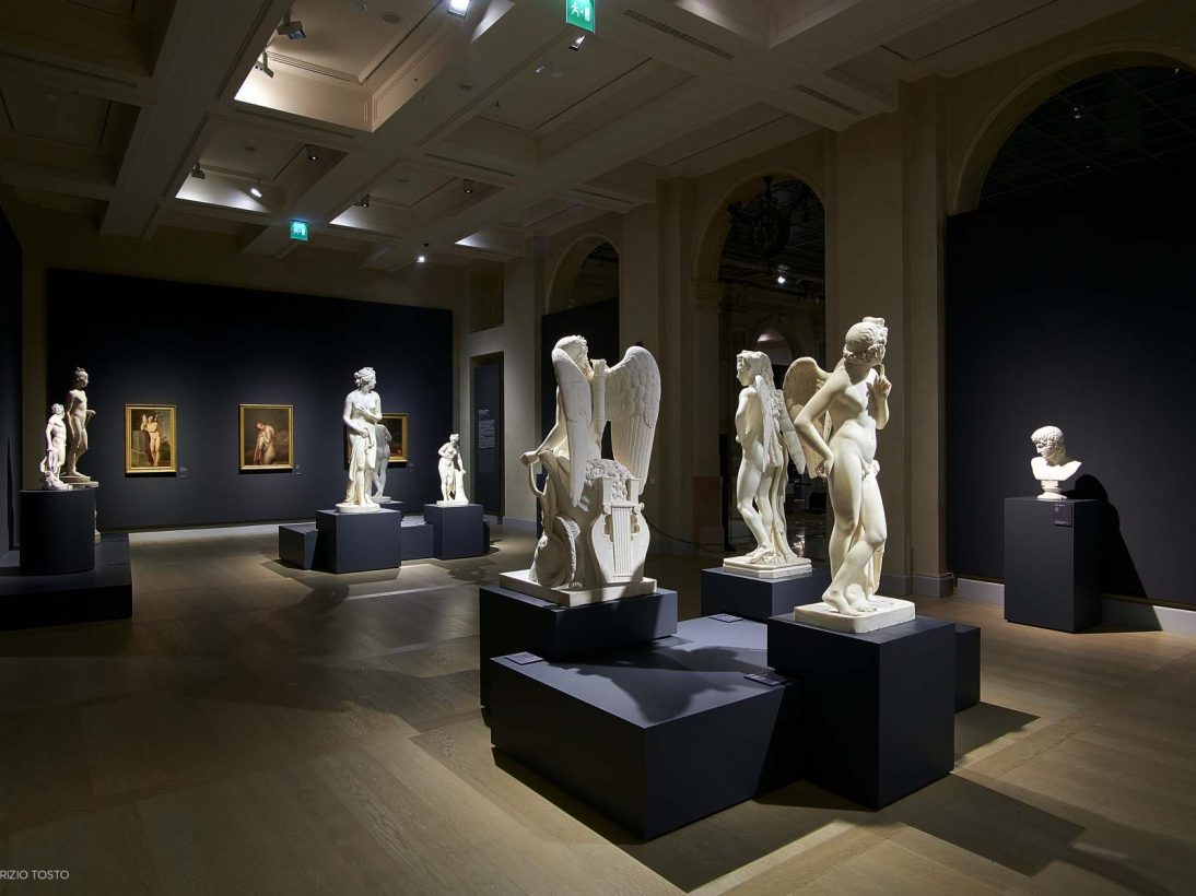 Allestimento mostra Canova | Thorvaldsen. La nascita della scultura moderna