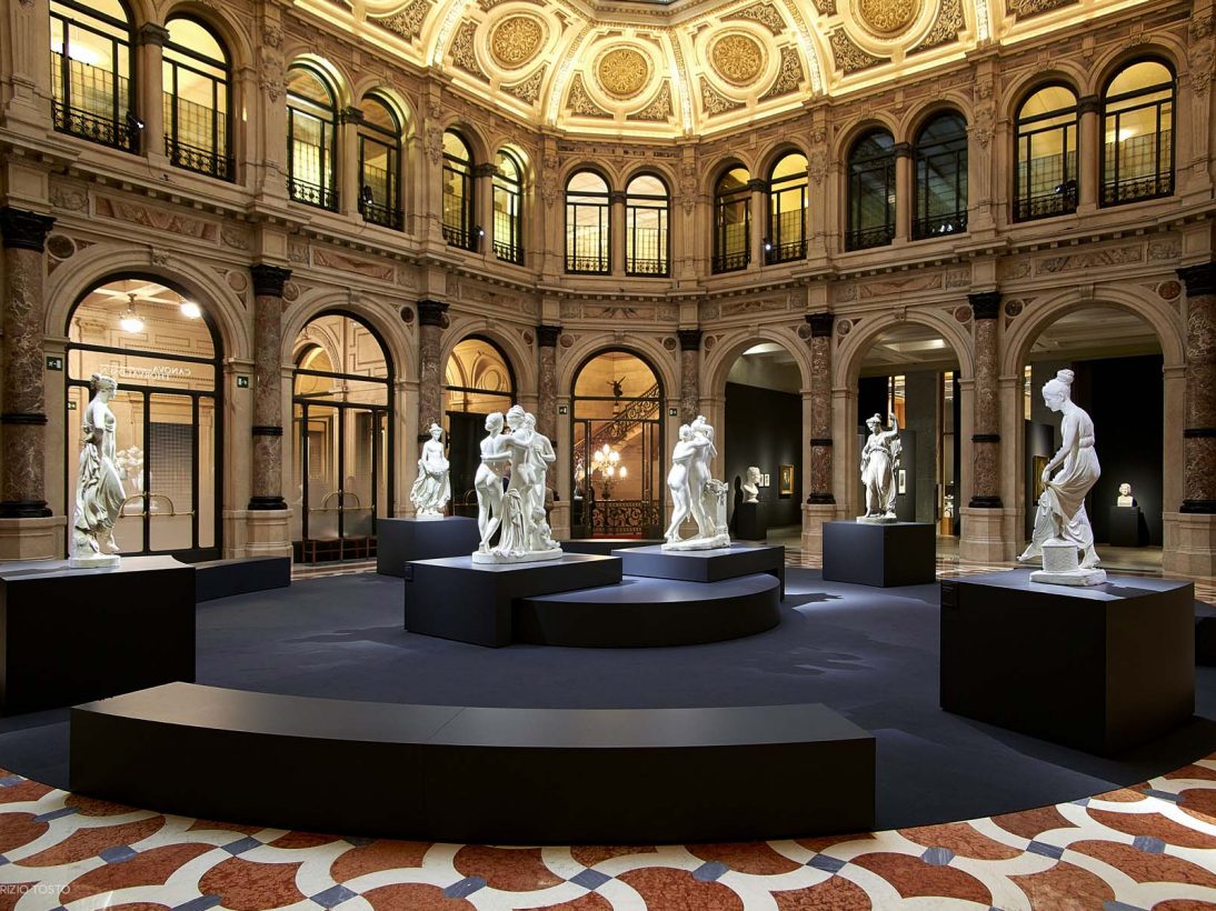 Allestimento mostra Canova | Thorvaldsen. La nascita della scultura moderna