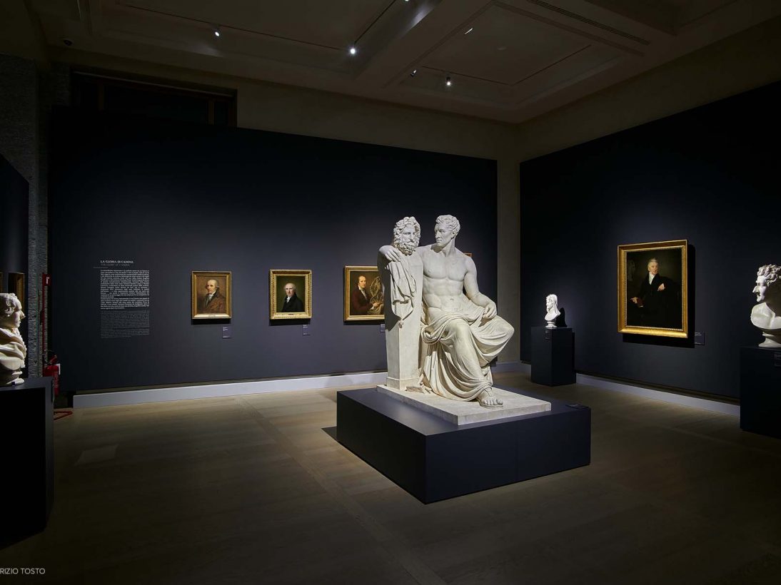 Allestimento mostra Canova | Thorvaldsen. La nascita della scultura moderna