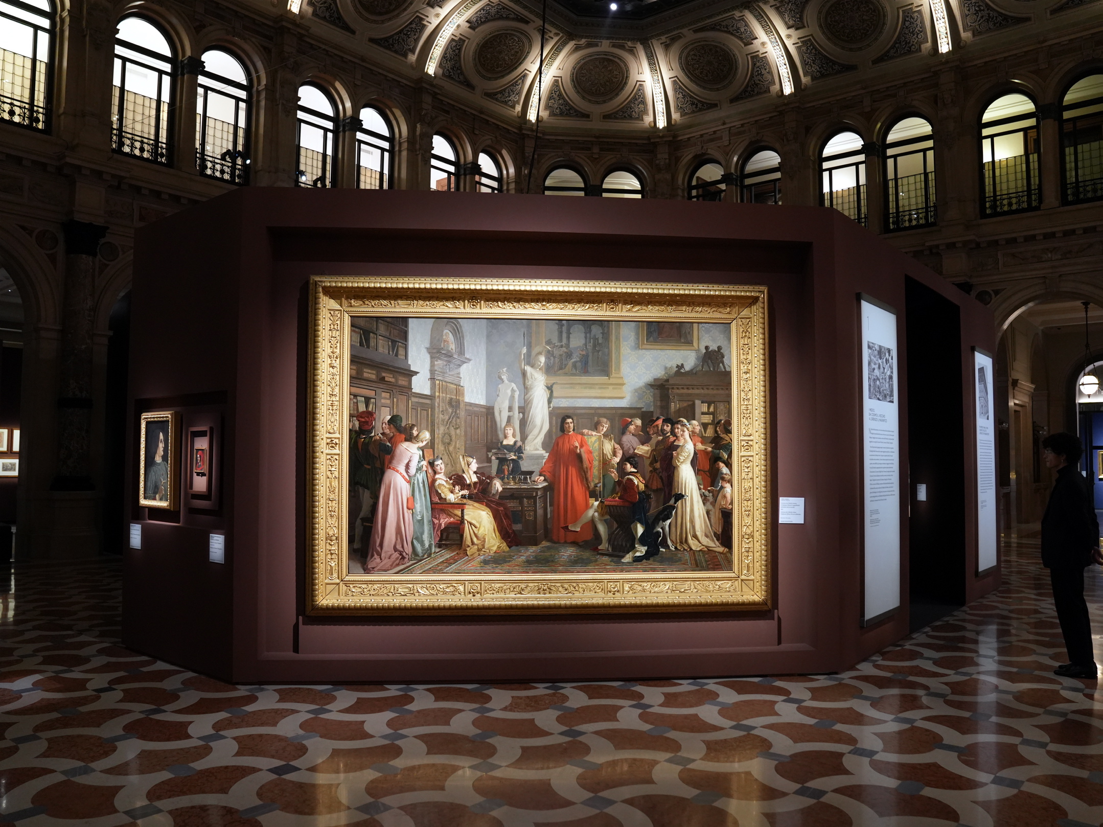 Allestimento mostra Mecenati