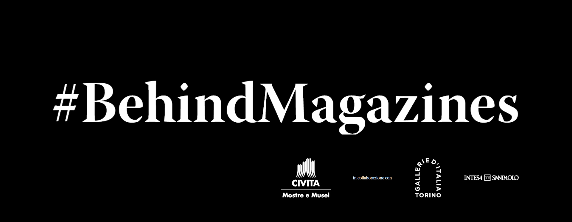 Behind magazines