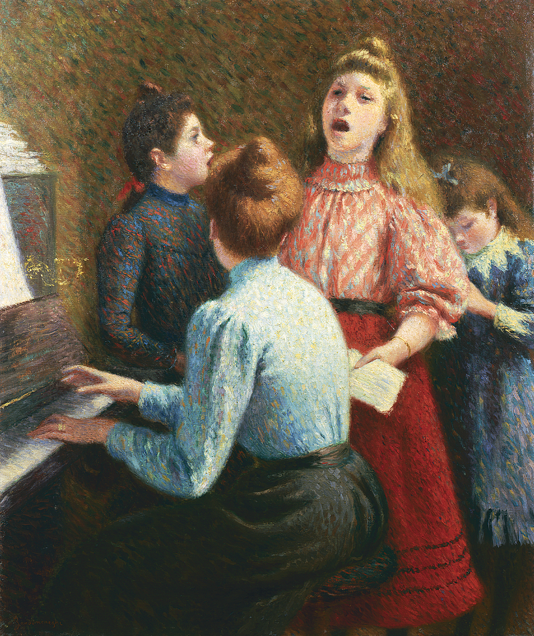 La leçon de chant (The singing lesson) , Federico Zandomeneghi