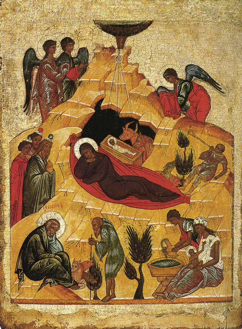 The Birth of Christ, School: Novgorod