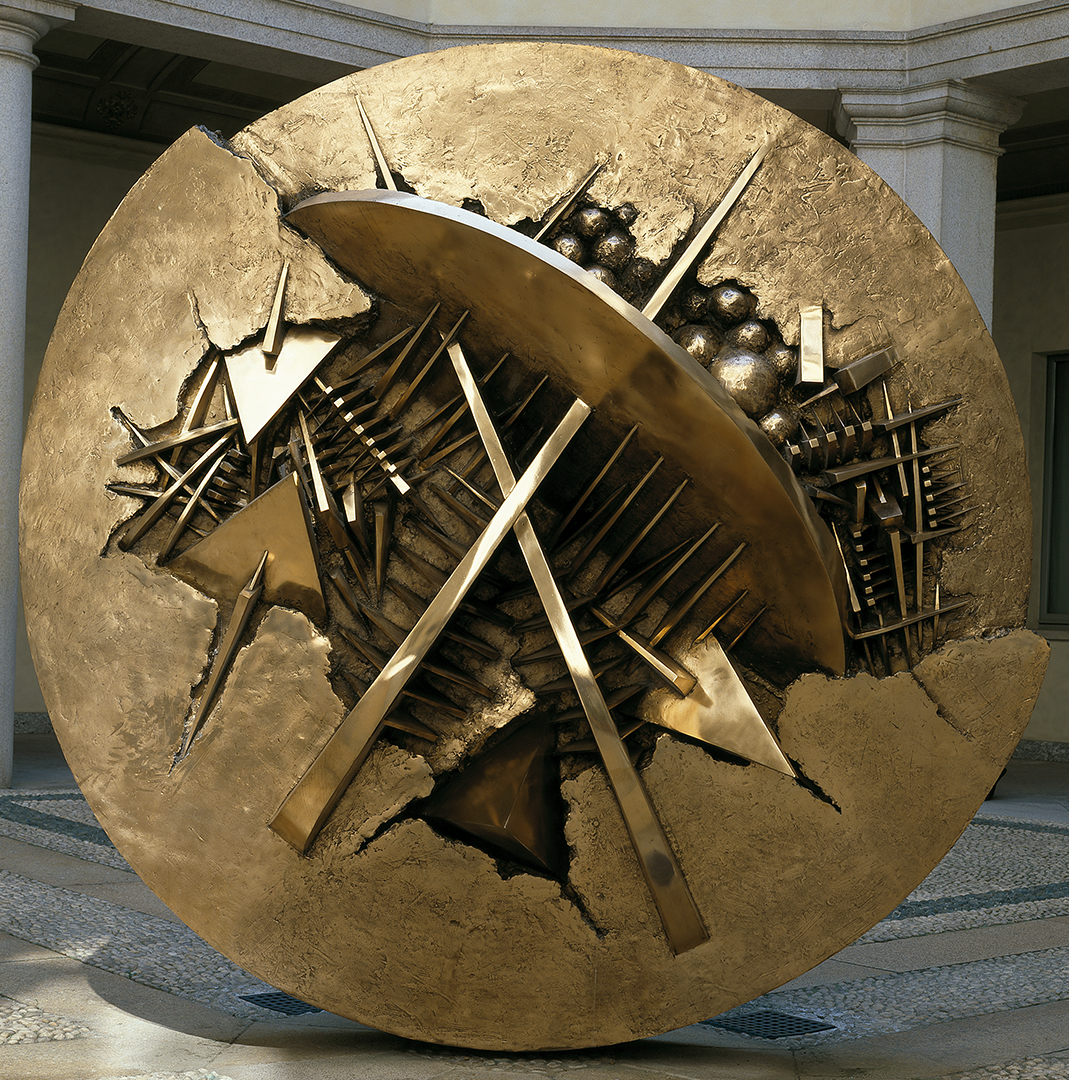 Disco in forma di rosa del deserto n.1, Arnaldo Pomodoro