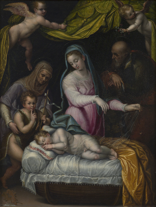 Lavinia Fontana, Il sonno di Gesù, 1591 circa, olio su rame, © Galleria Borghese / foto Mauro Coen