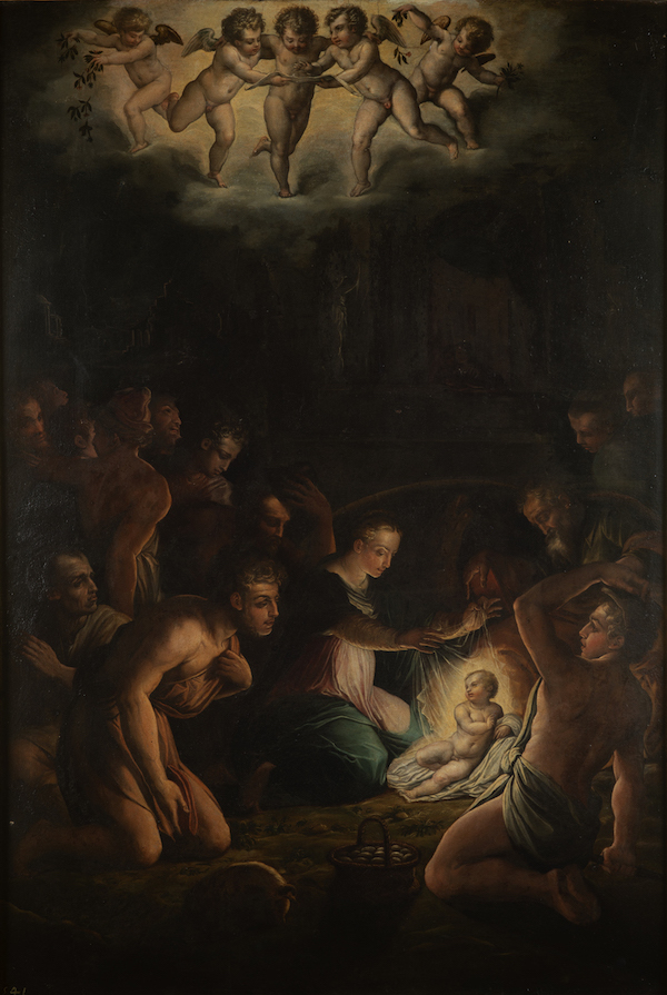 Giorgio Vasari, Adorazione dei pastori (“Presepe”), 1546, olio su tavola, © Galleria Borghese / foto Mauro Coen