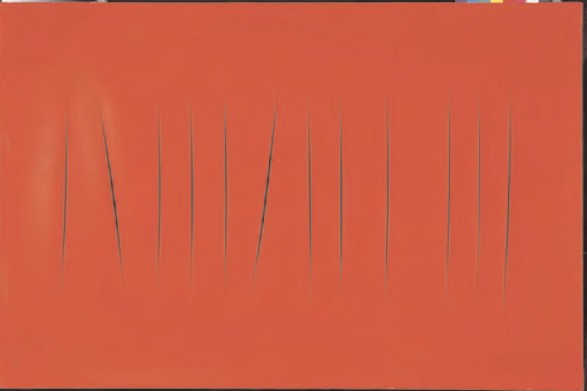 Lucio Fontana, Concetto spaziale. Attese, 1965, Collezione Luigi e Peppino Agrati - Intesa Sanpaolo