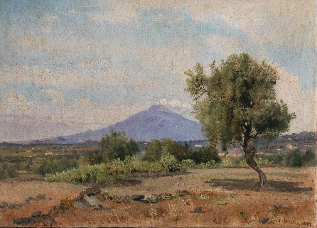 Paesaggio col Vesuvio