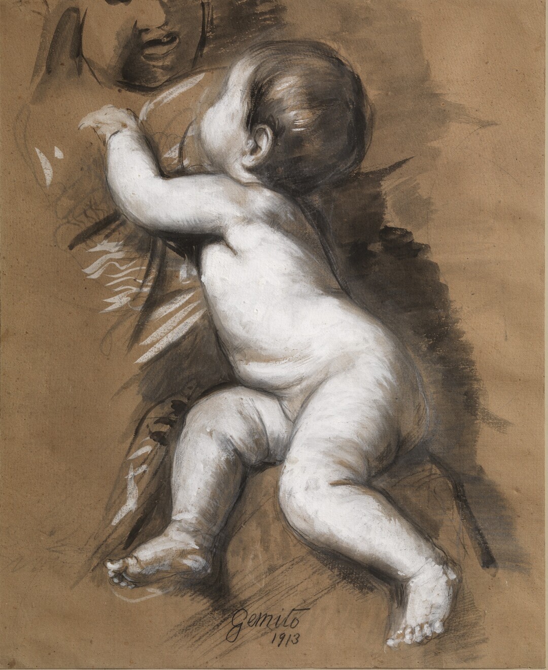 Studio: una madre che allatta il figlio