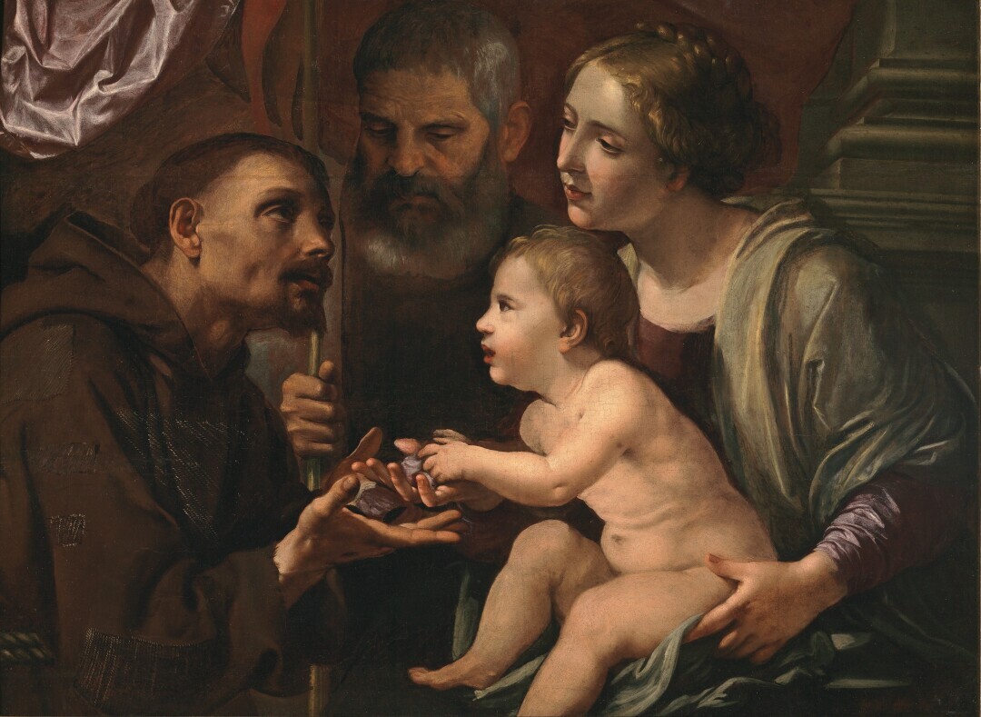 Sacra Famiglia con san Francesco d’Assisi