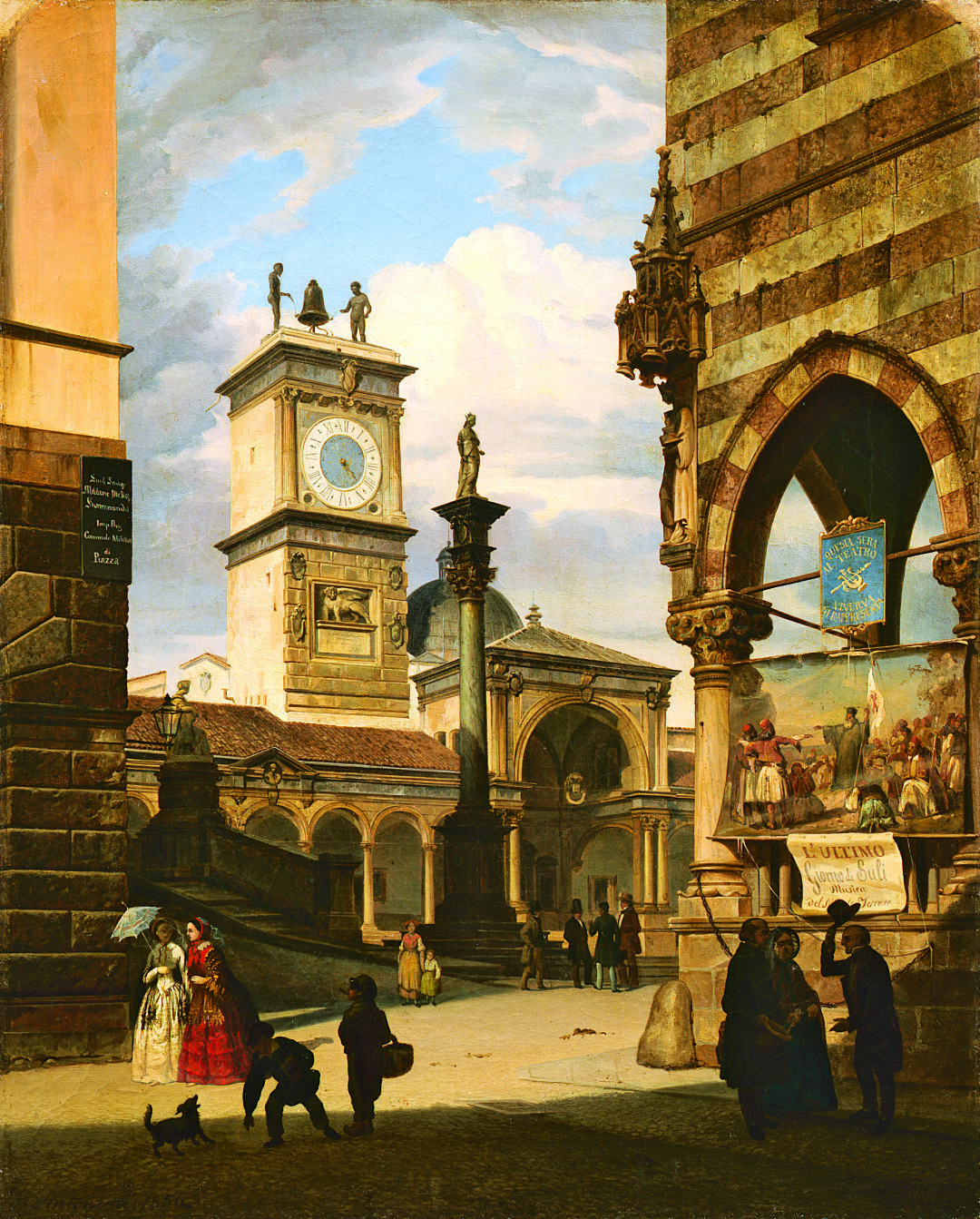 Veduta della piazza Contarena di Udine