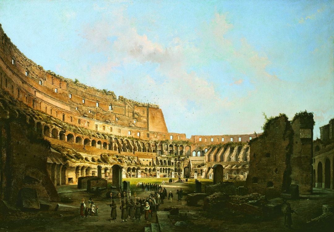 Processione all'interno del Colosseo