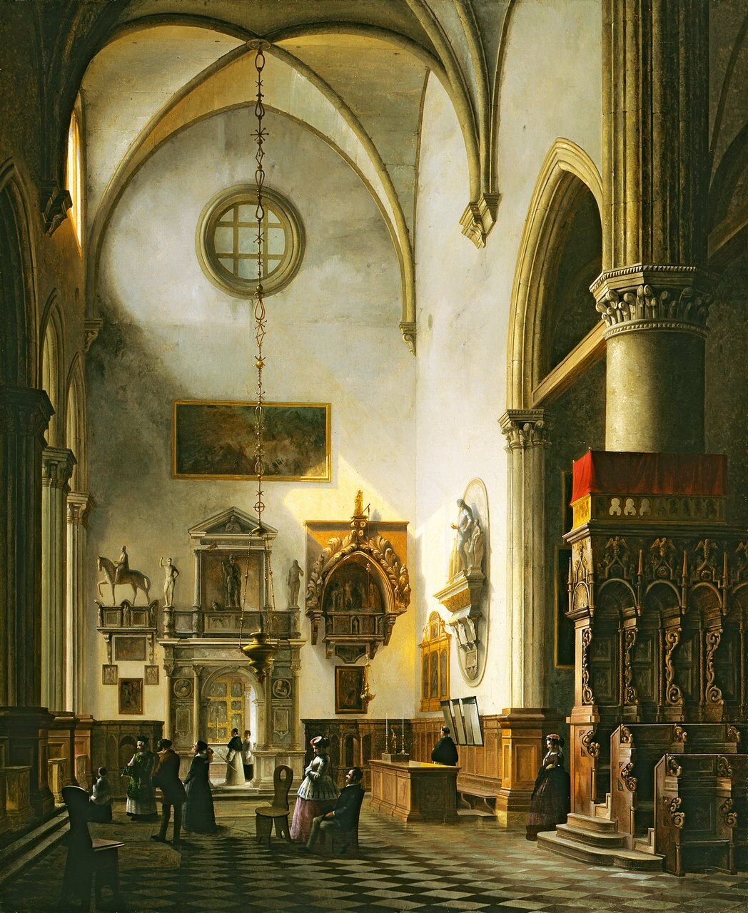 Veduta del monumento sepolcrale a Paolo Savelli nella chiesa di Santa Maria Gloriosa dei Frari a Venezia