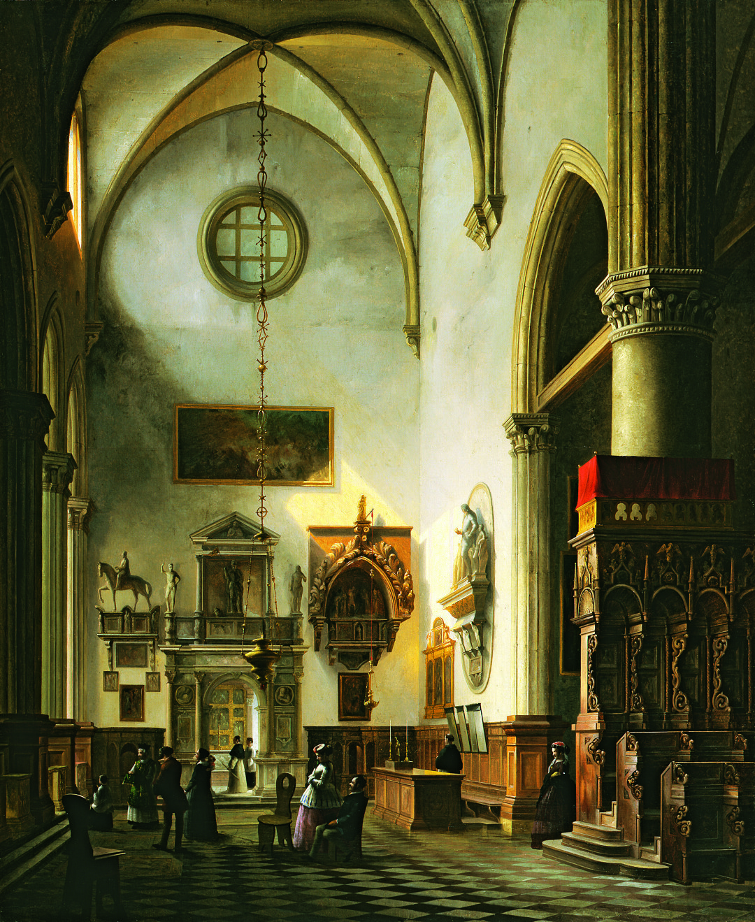Veduta del monumento sepolcrale a Paolo Savelli nella chiesa di Santa Maria Gloriosa dei Frari a Venezia