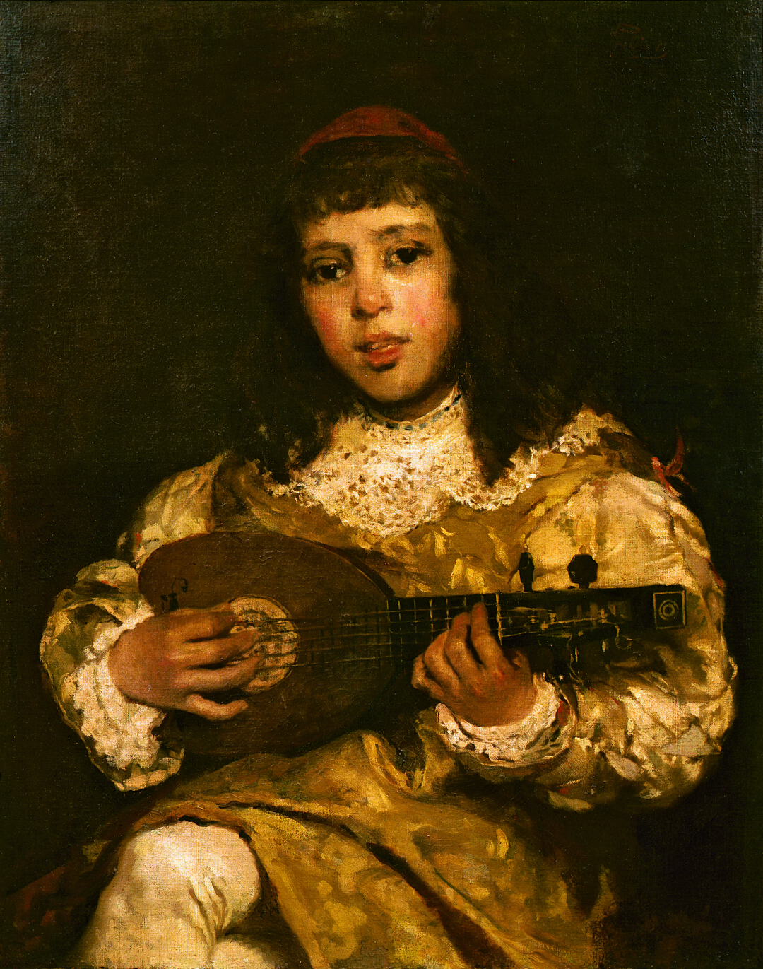 Paggetto con mandolino