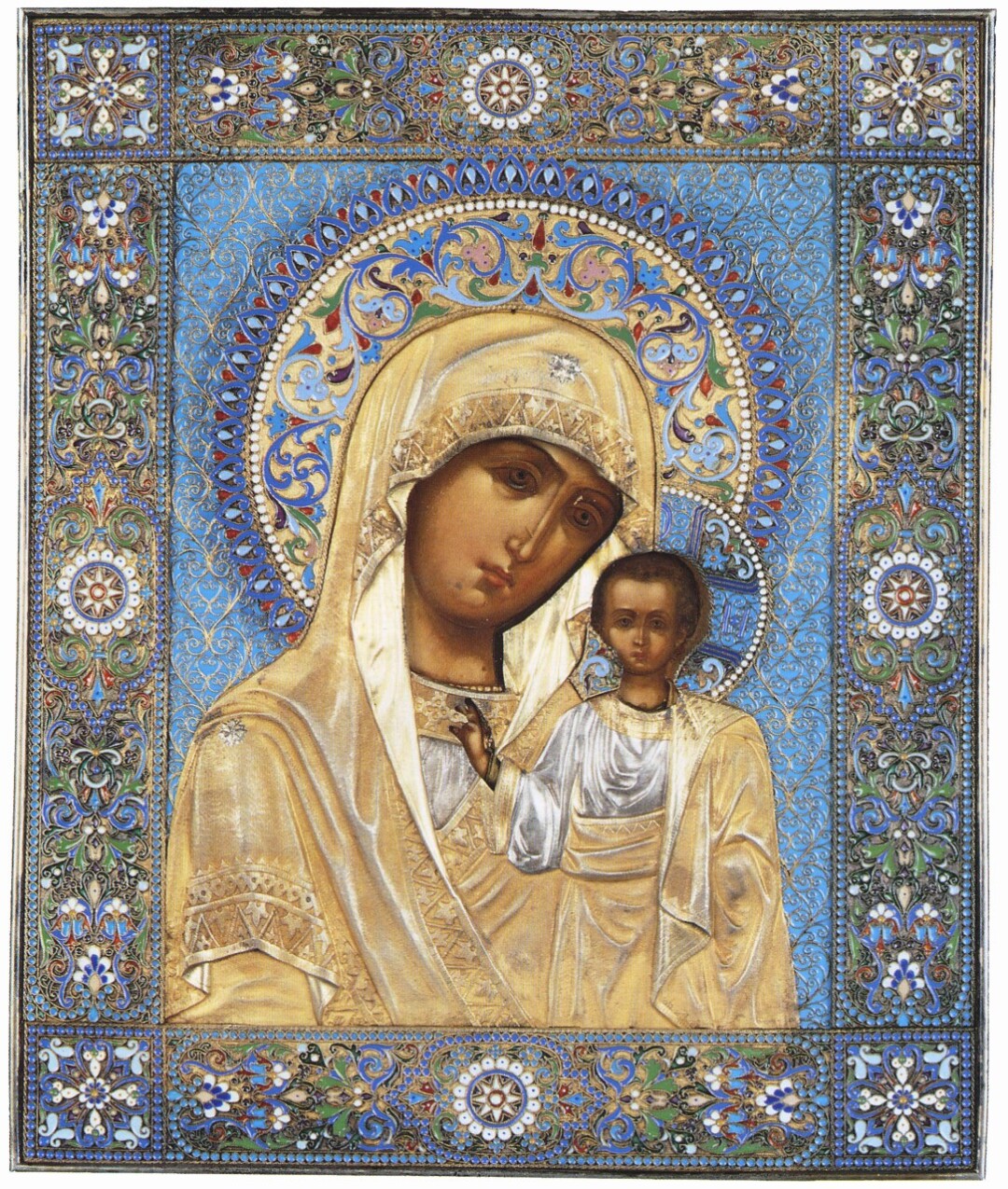 Rivestimento dell'icona "Madre di Dio di Kazan’"