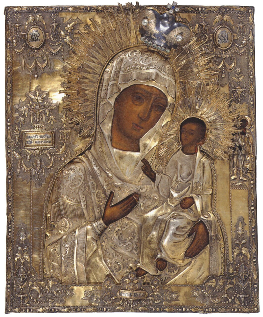 Rivestimento dell'icona "Madre di Dio di Iviron"