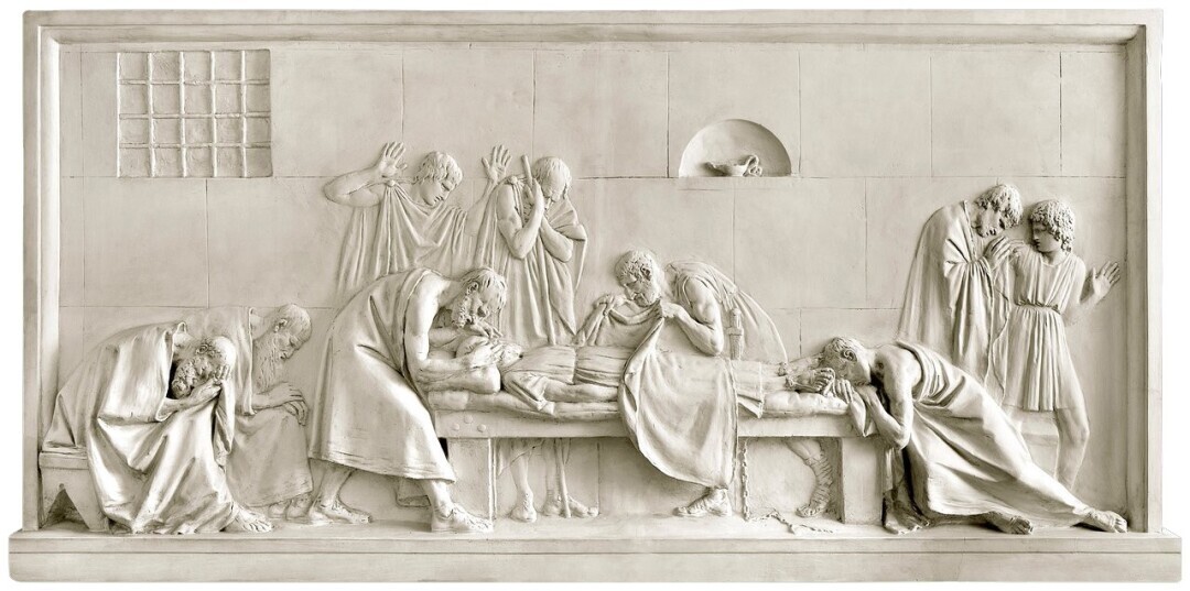 Critone chiude gli occhi a Socrate