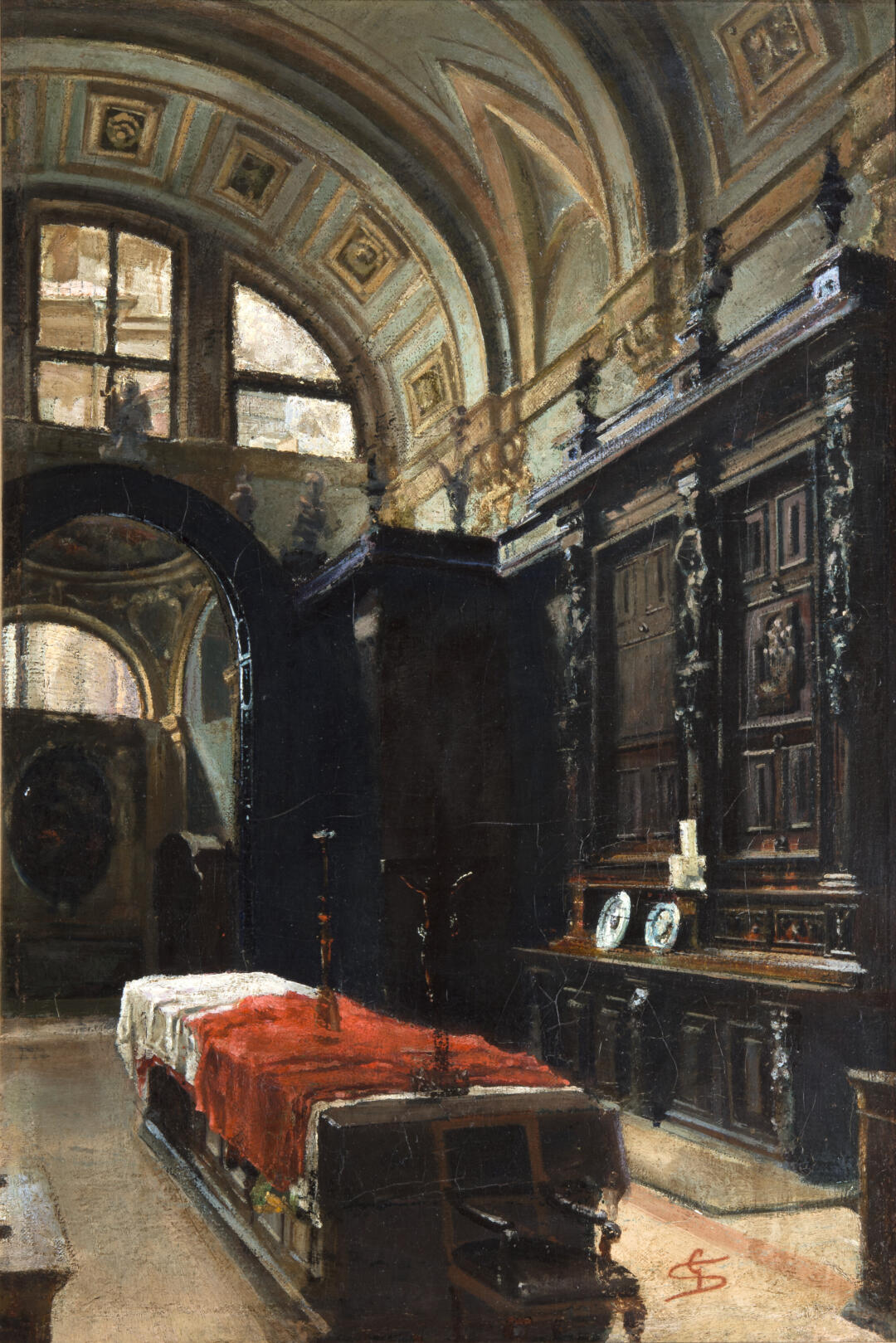 Interno di sagrestia