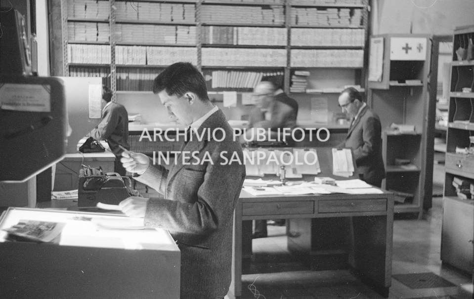 At work in the Agency in Milan