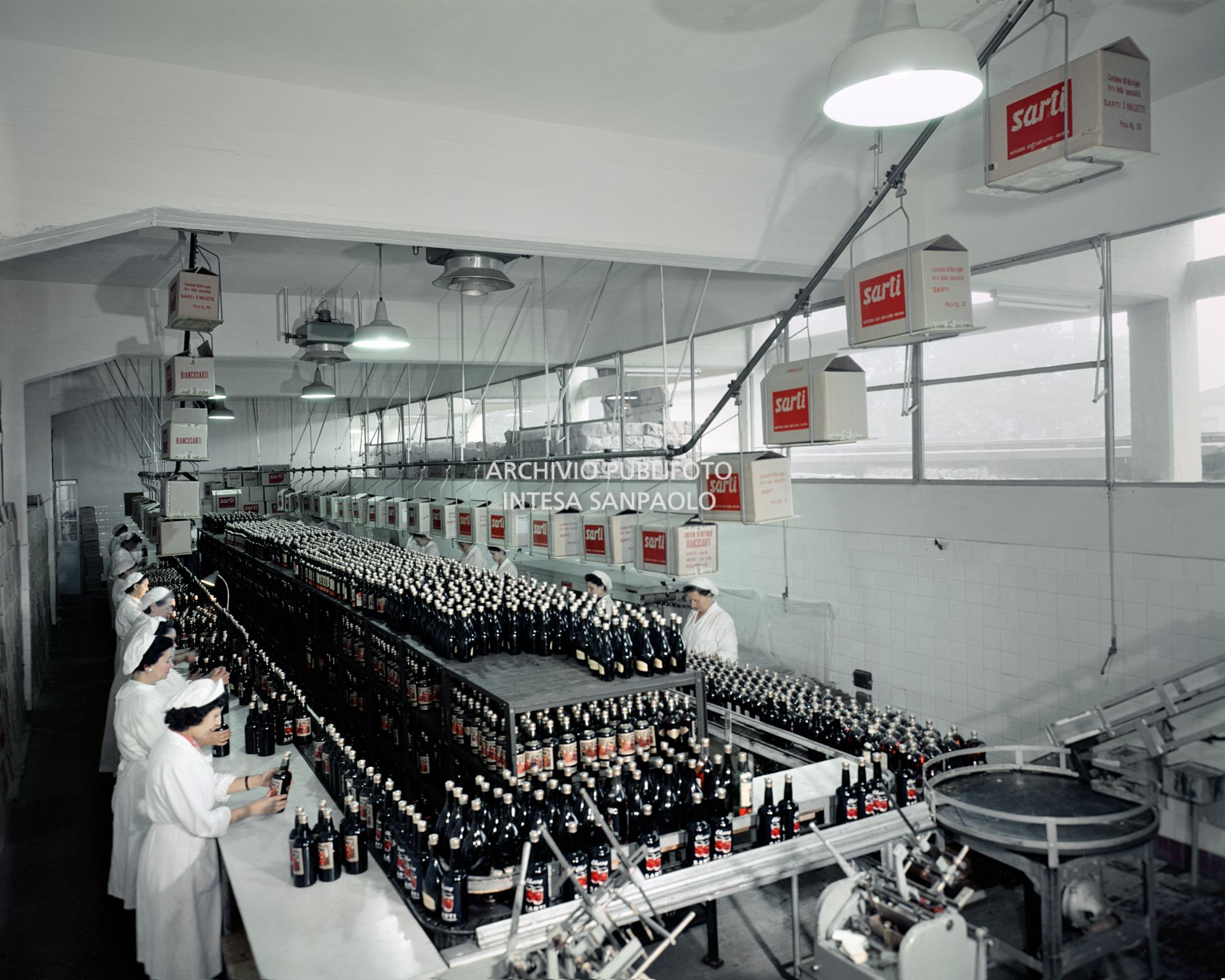 Workers at the Sarti factory in Bologna