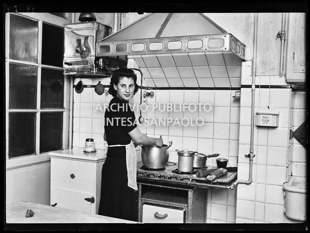 Young woman cooking