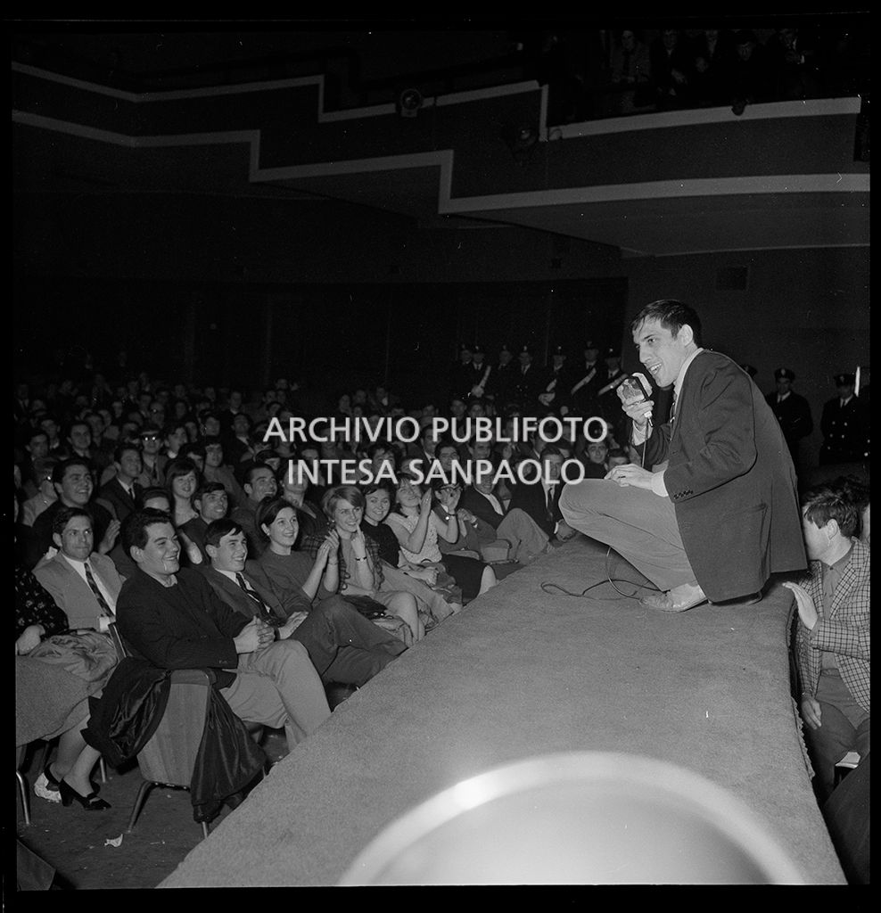 Adriano Celentano at the Teatro Smeraldo in Milan