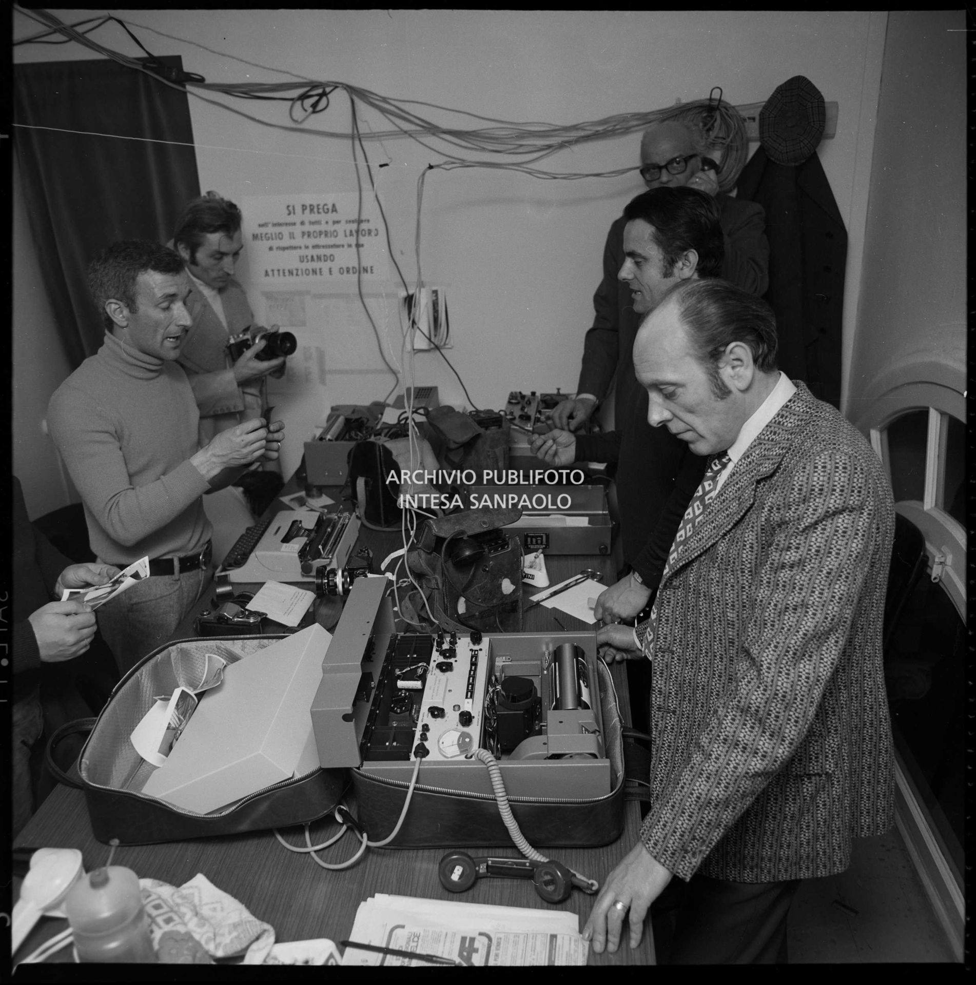 The Press Room at the 21st Sanremo Festival