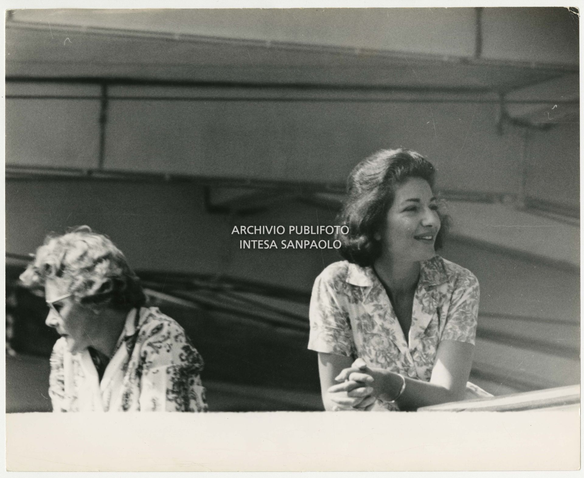 Maria Callas on Onassis' yacht "Christina"