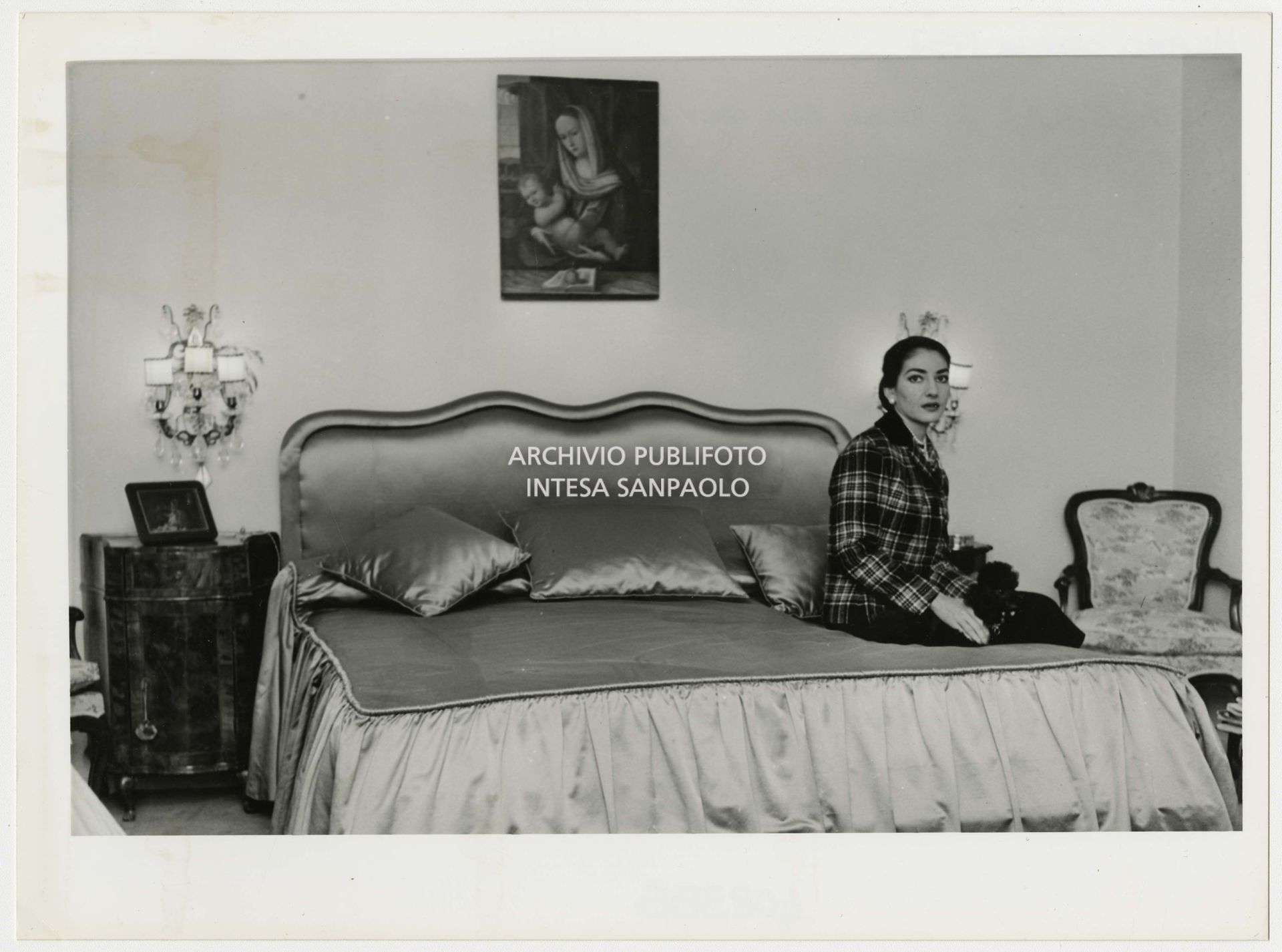 Maria Callas at home