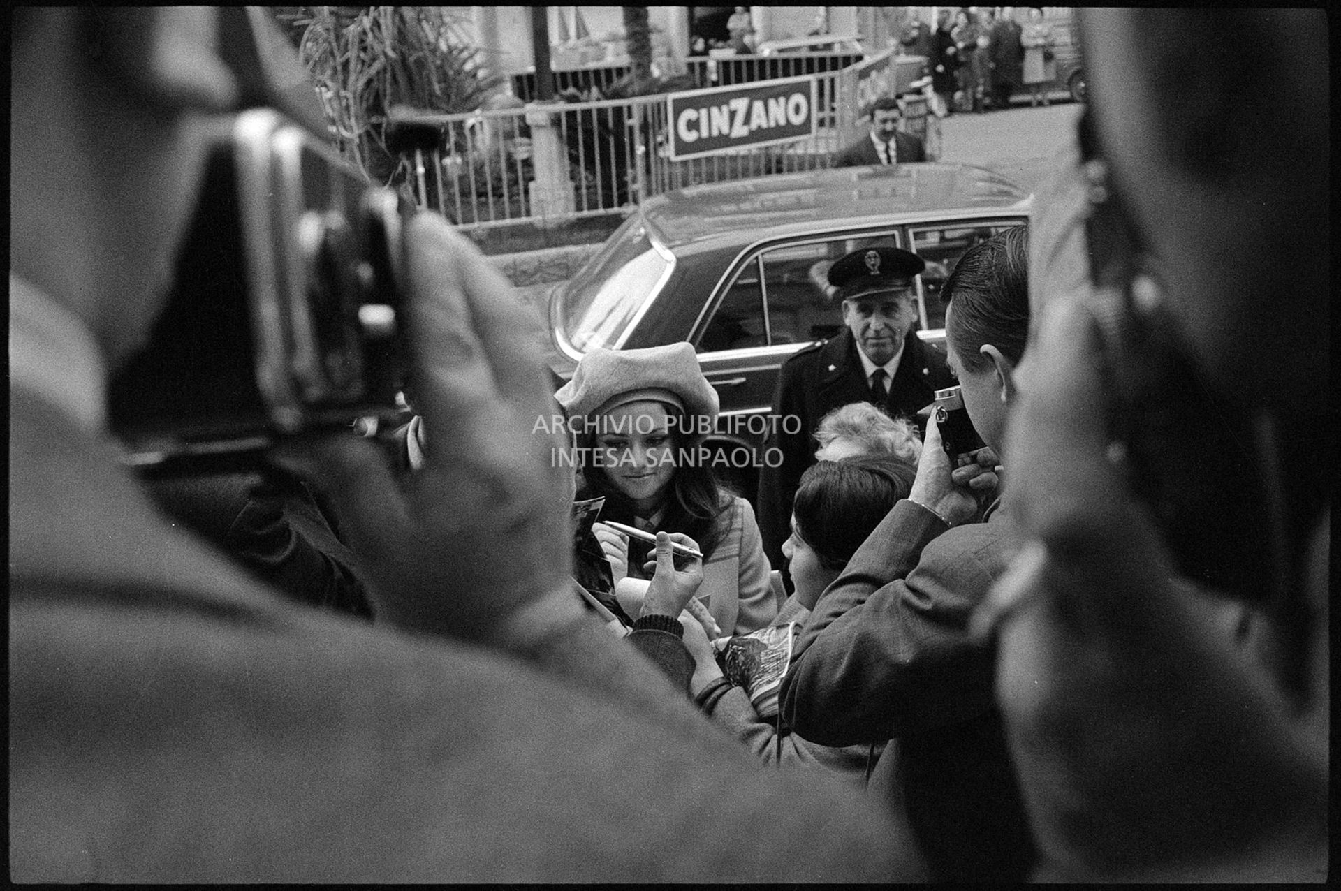 Gigliola Cinquetti signs autographs during the 19th Sanremo Festival