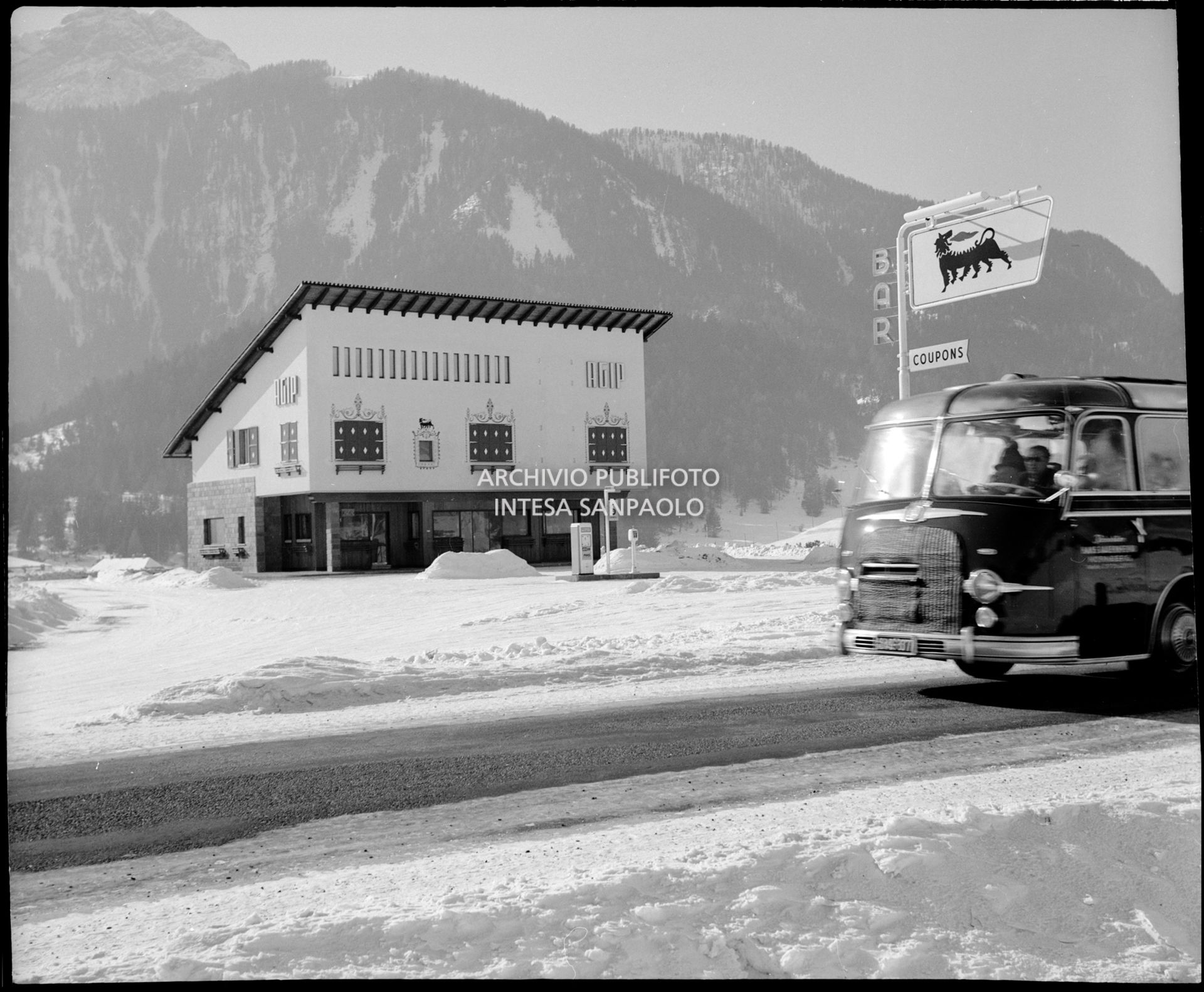 Agip petrol station near Cortina d'Ampezzo