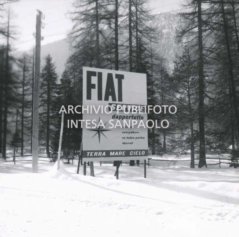 Fiat billboard near Cortina d'Ampezzo
