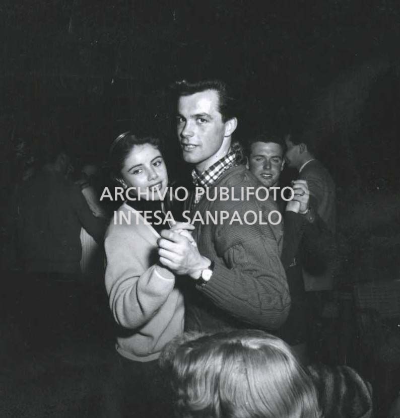 Toni Sailer dancing with Francine Briand