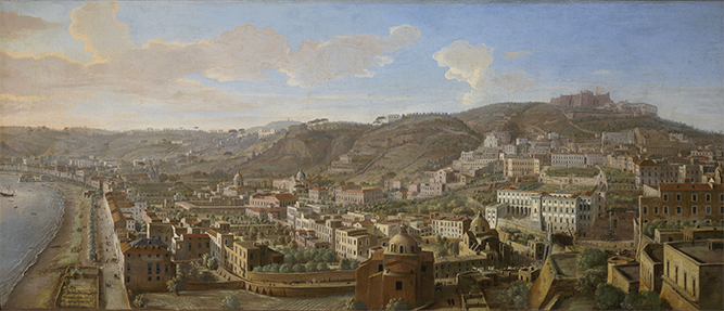 View of the District of Chiaia, Gaspar Adriaensz van Wittel