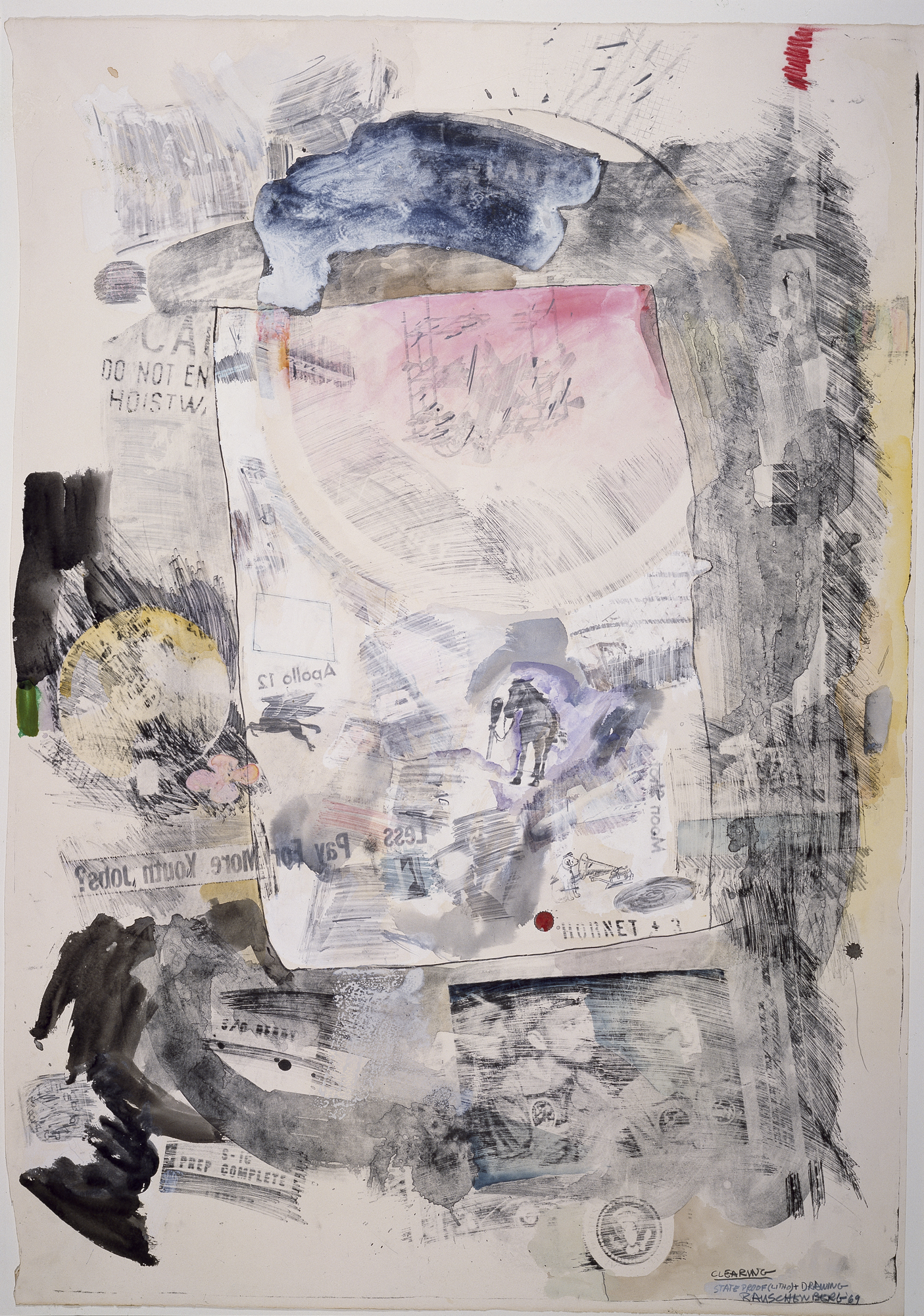 Robert Rauschenberg (Port Arthur, Texas 1925 - Captiva Island, Florida 2008) Clearing, 1969 litografia, 130 x 90 cm Collezione Luigi e Peppino Agrati - Intesa Sanpaolo