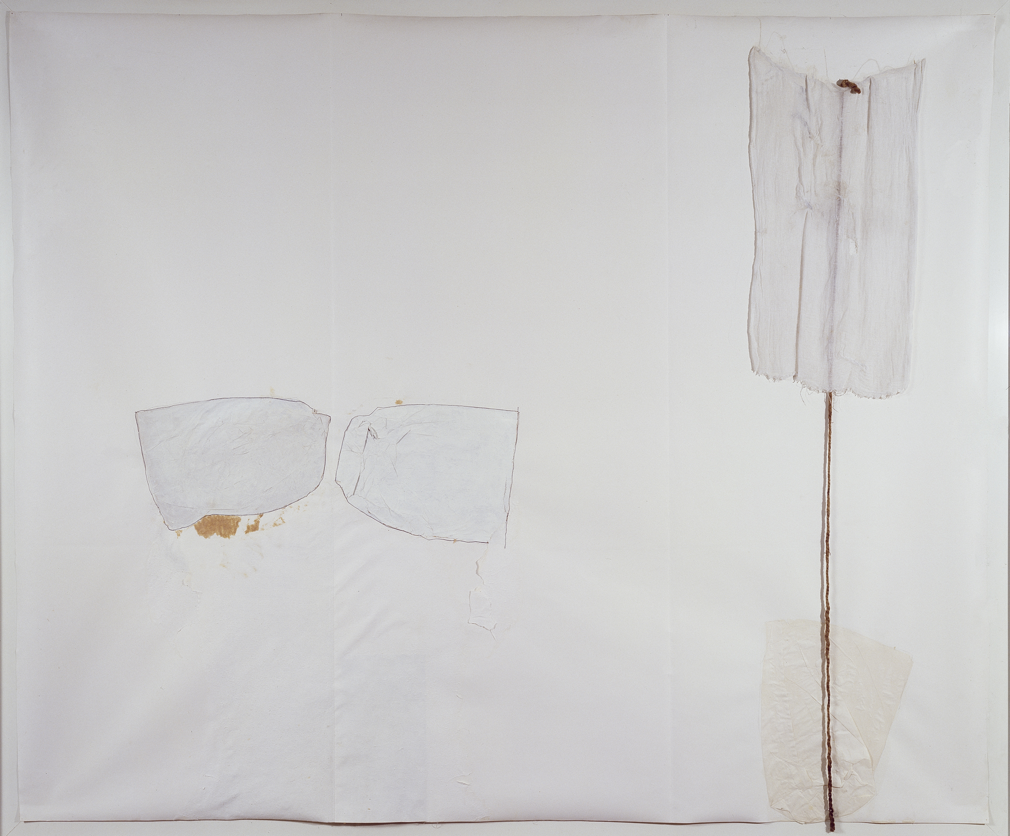 Robert Rauschenberg (Port Arthur, Texas 1925 - Captiva Island, Florida 2008) Scripture, 1974 solvente, acrilico, grafite e collage su carta, 150 x 185 cm Collezione Luigi e Peppino Agrati - Intesa Sanpaolo