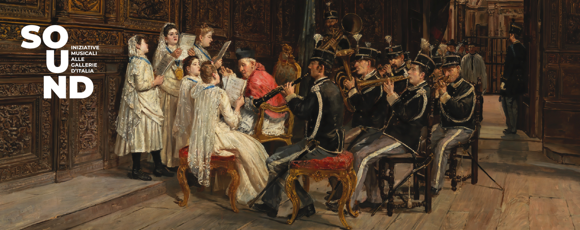 Domenico Battaglia, Prima della processione (Prova della musica prima della processione), 1890 ca