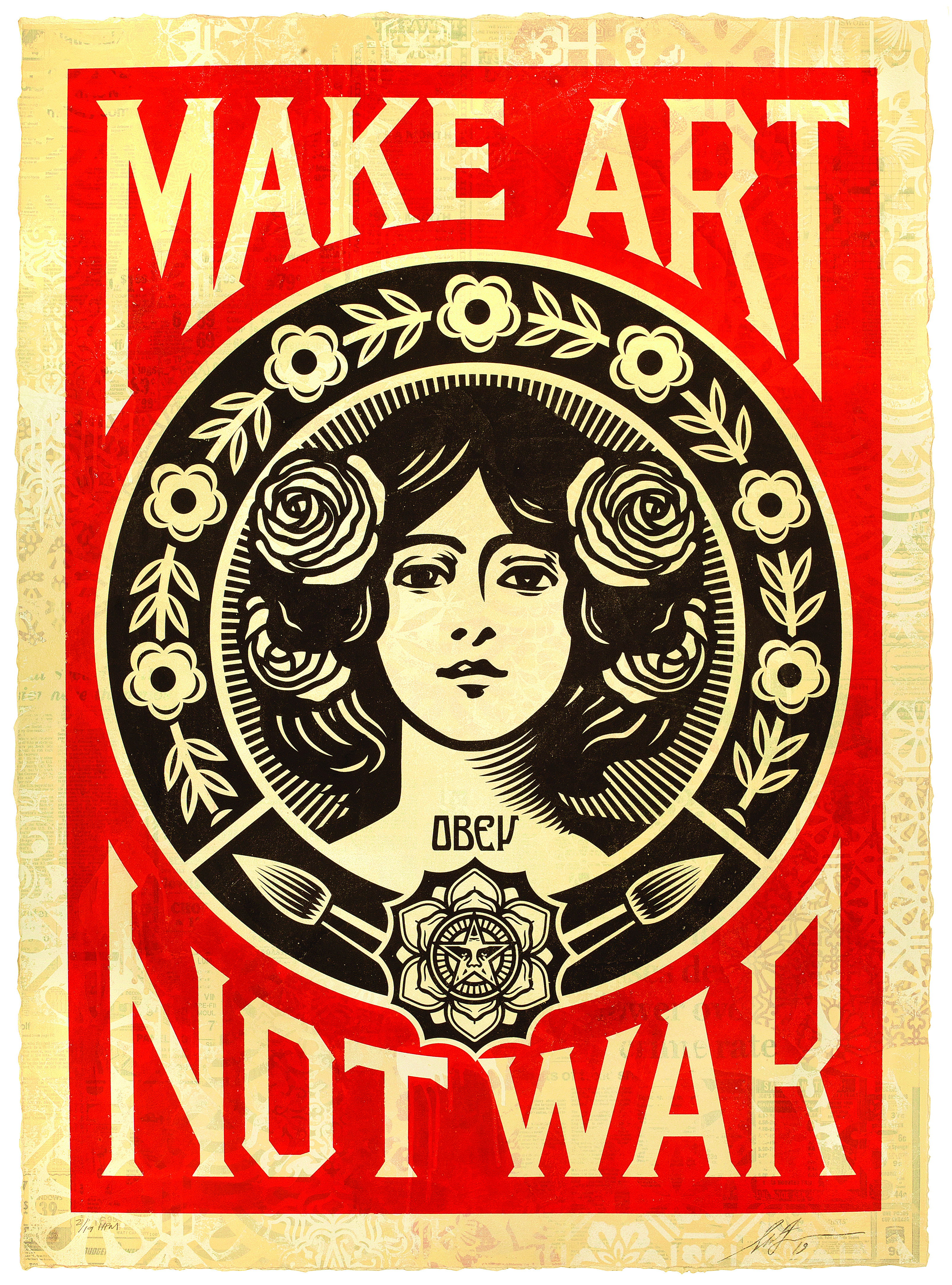 Obey (Shepard Fairey) Make Art Not War