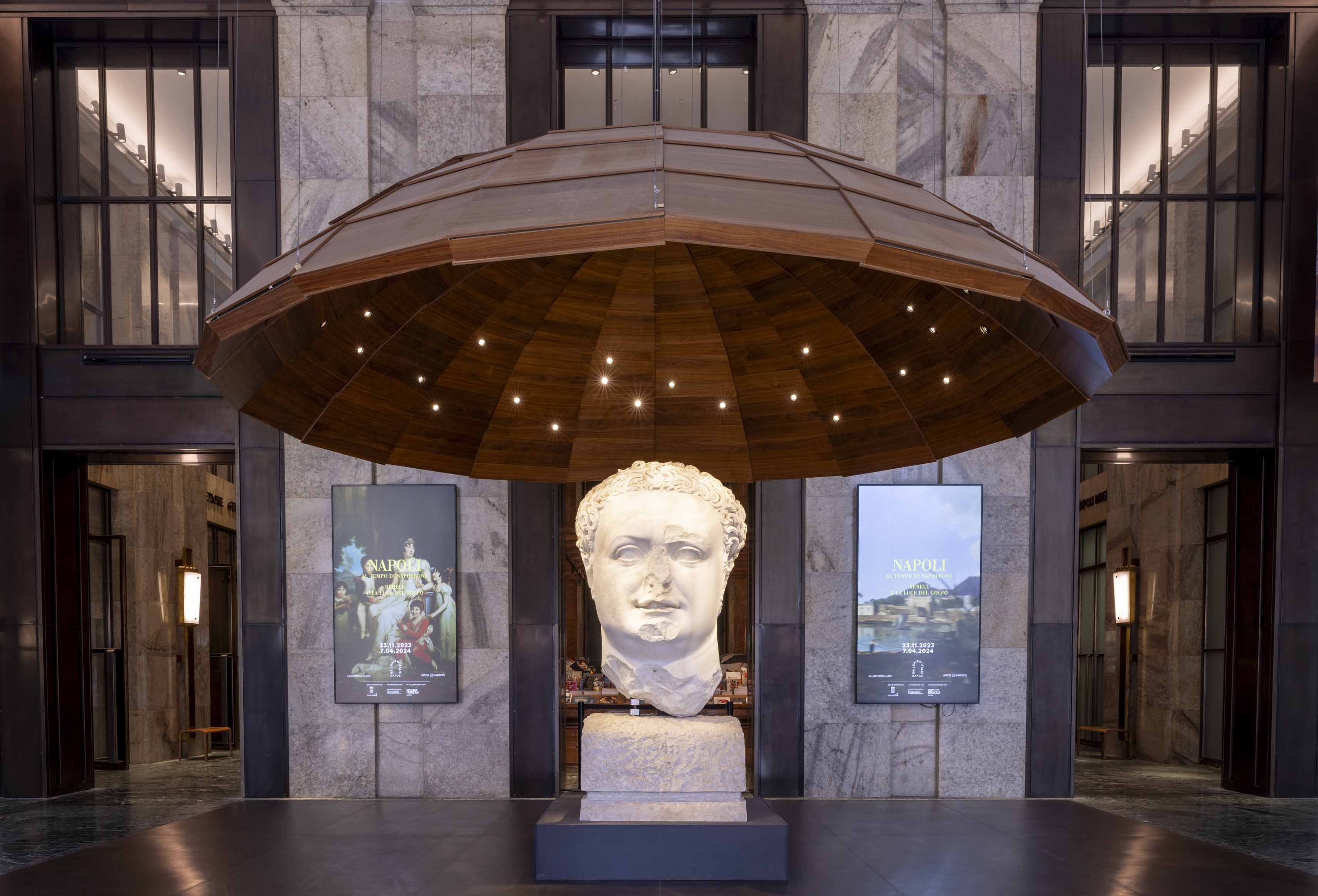 Giant head of Titus